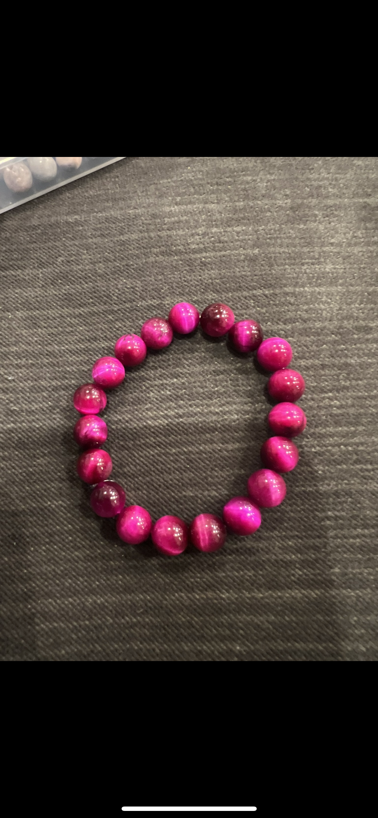 Children’s Pink Tigers Eye Crystal Bracelet