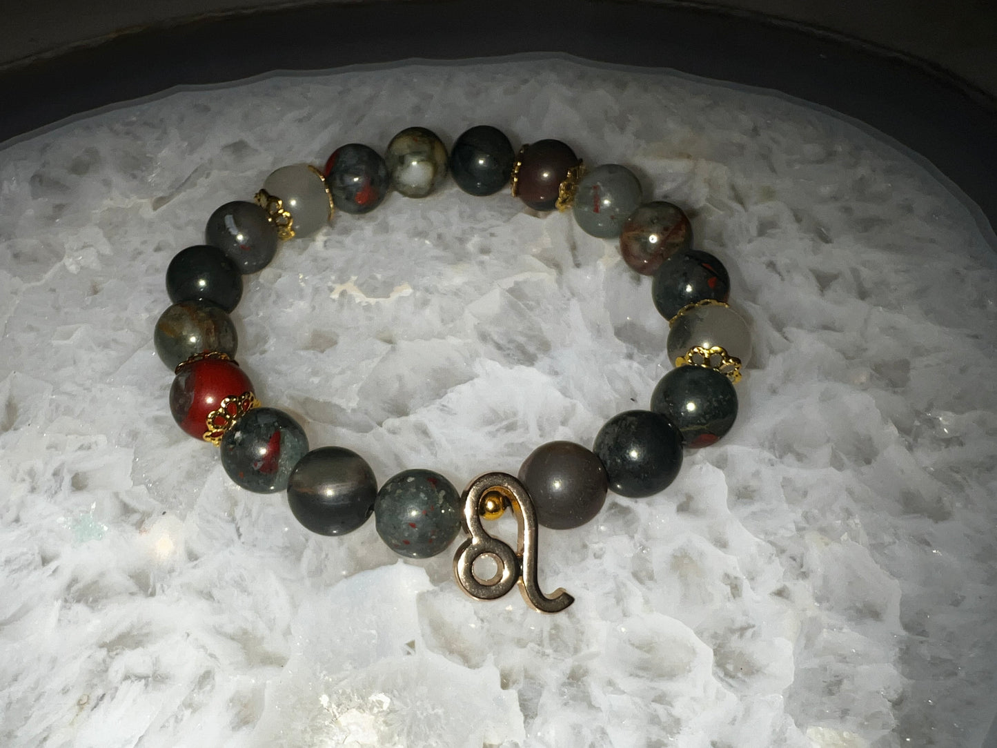 Leo Zodiac Crystal Bracelet Set