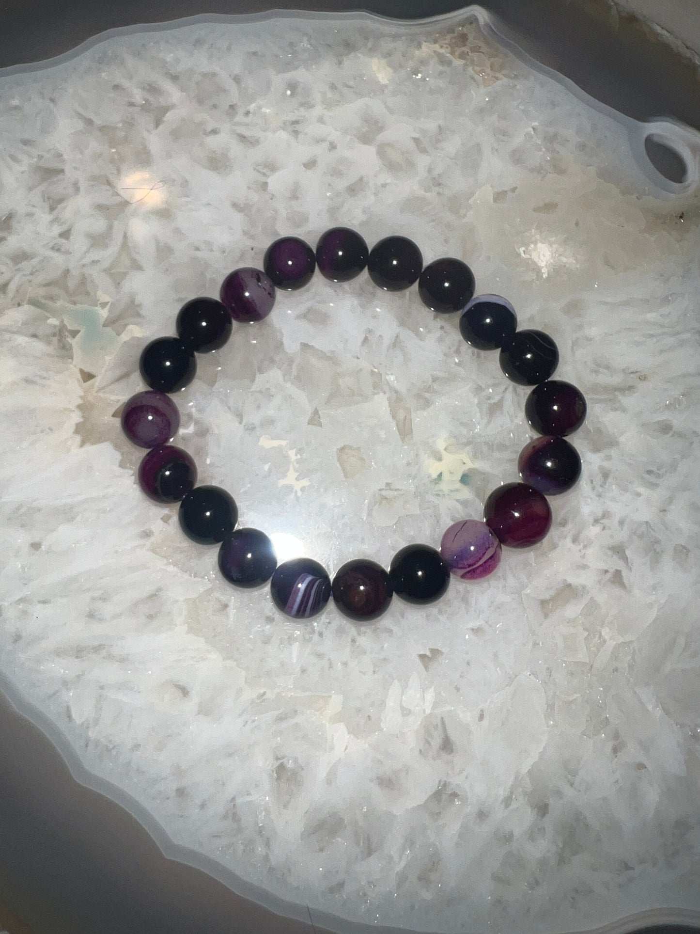 Children’s Purple Agate Crystal Bracelet
