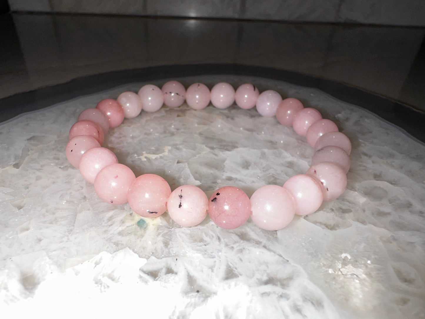 Pink Opal Crystal Bracelet (enhanced)