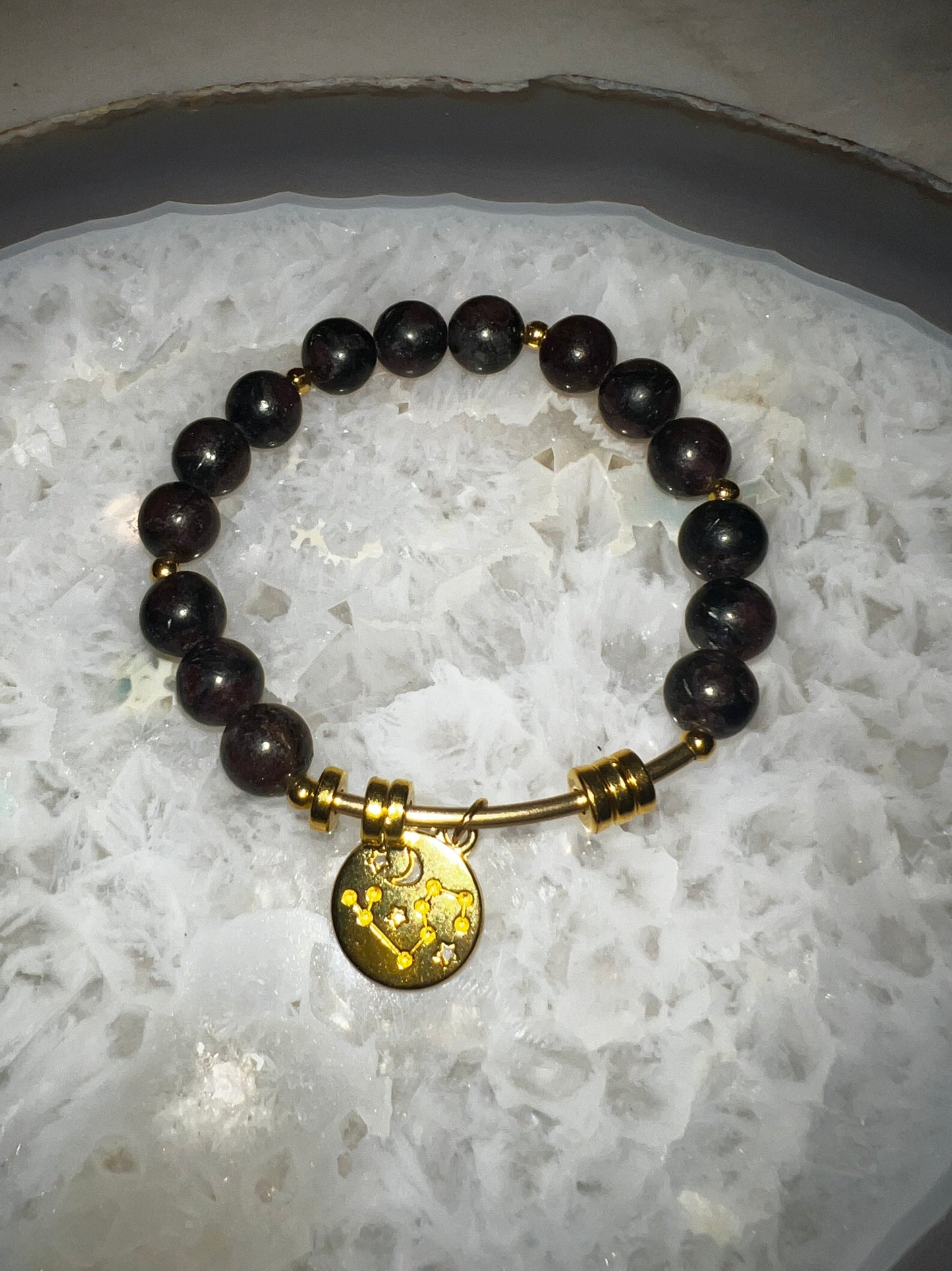 Leo Zodiac Crystal Bracelet Set