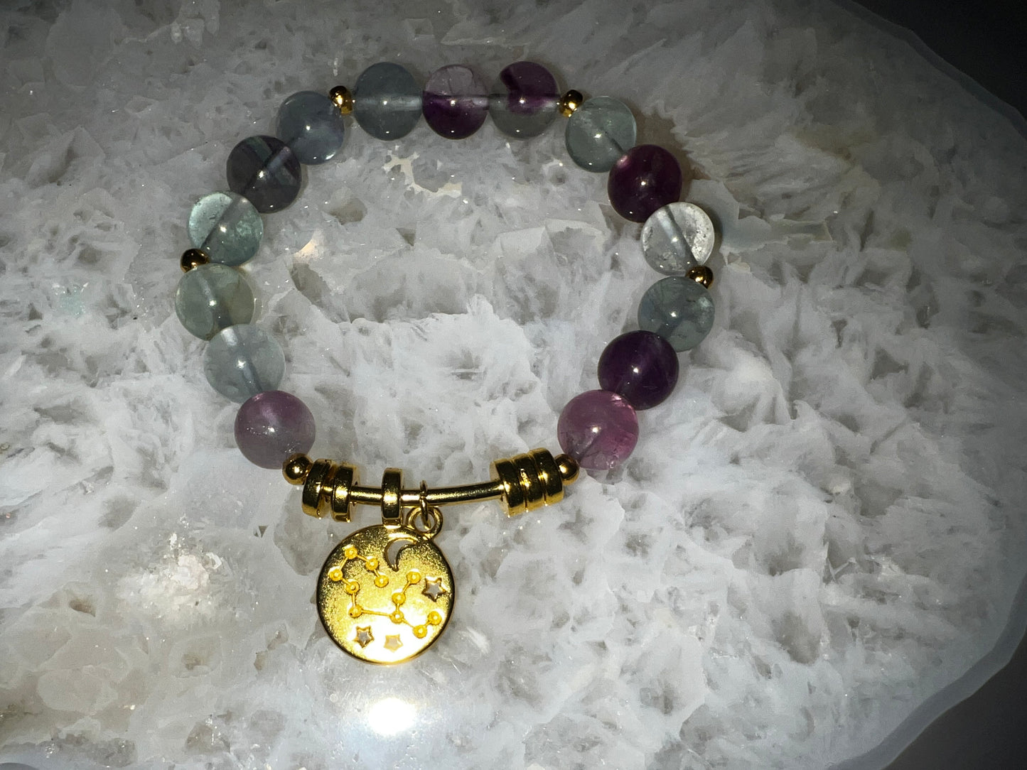 Virgo Zodiac Crystal Bracelet Set