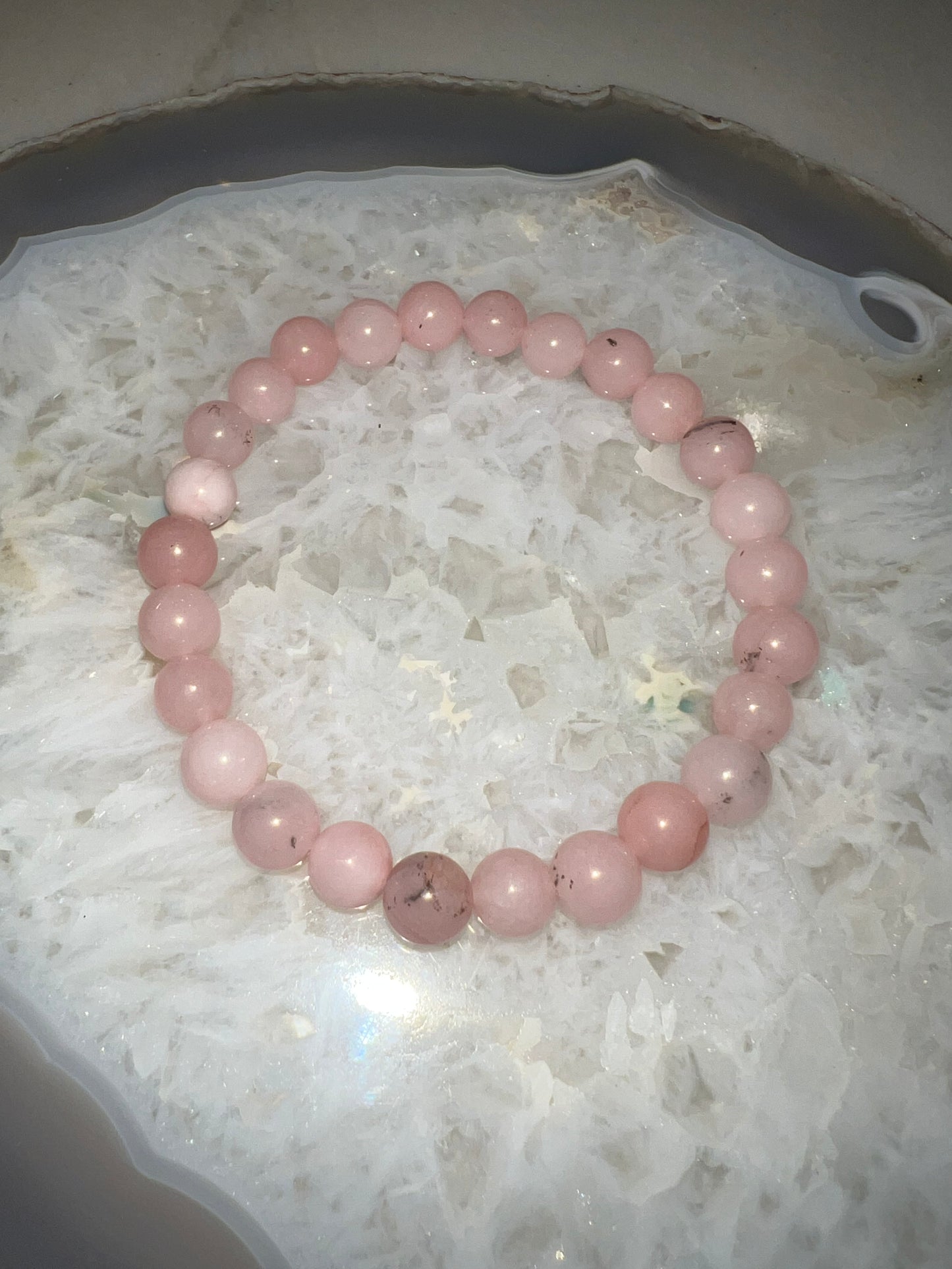 Pink Opal Crystal Bracelet