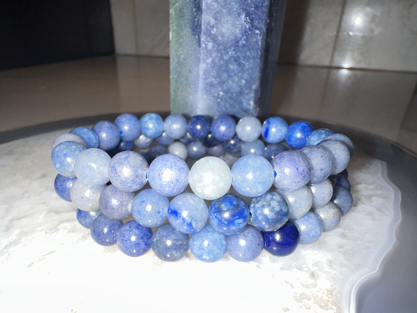 Blue Aventurine Energy Crystal Bracelet