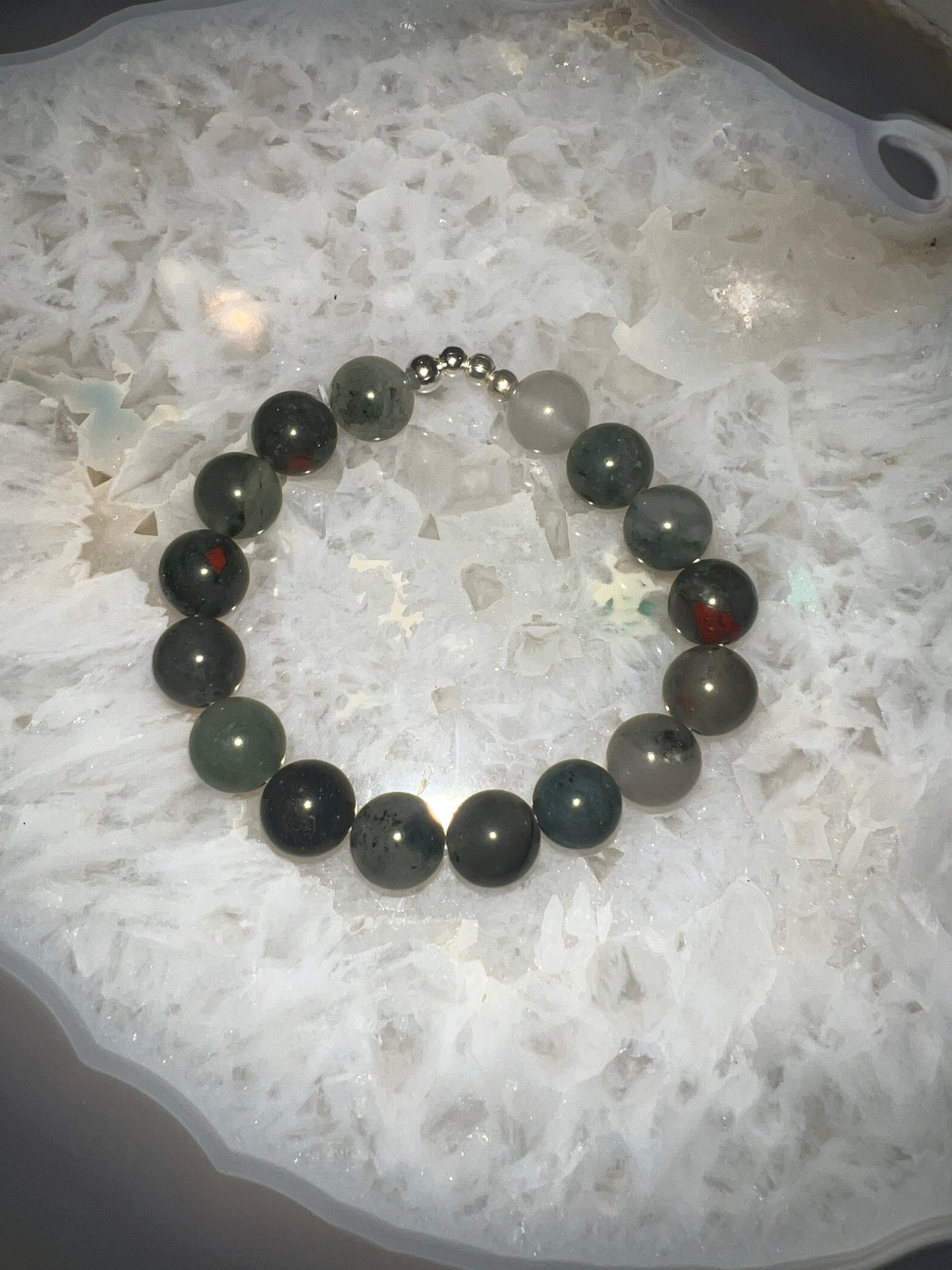 Children’s African Bloodstone Crystal Bracelet