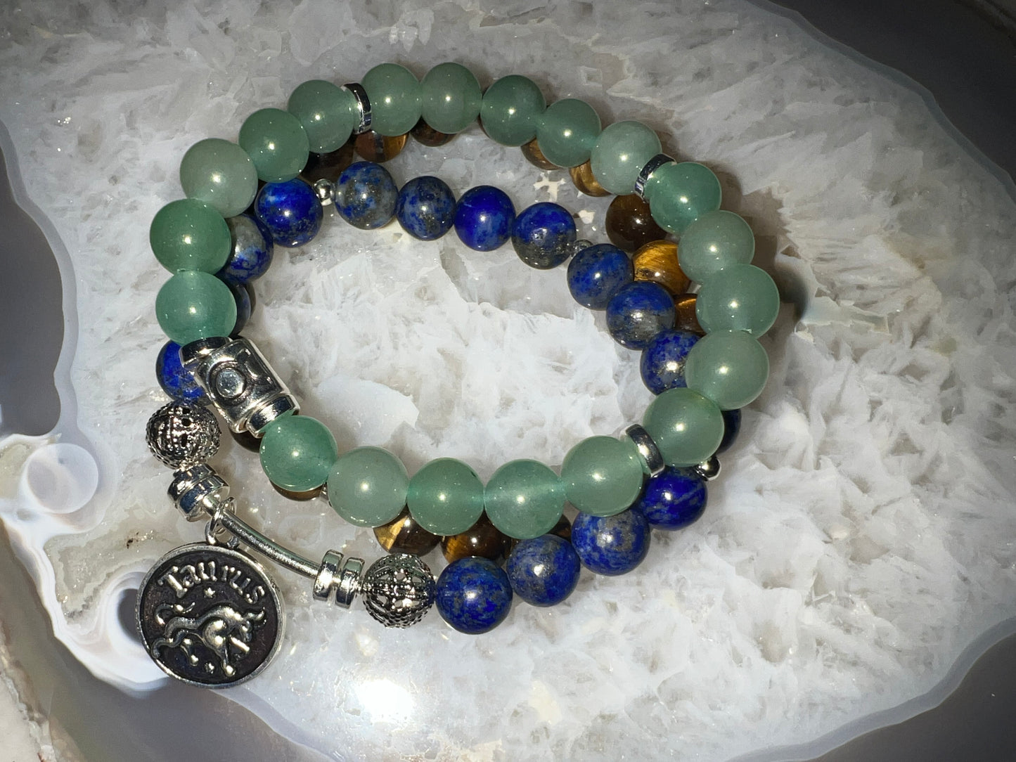 Taurus Zodiac Crystal Bracelet Set