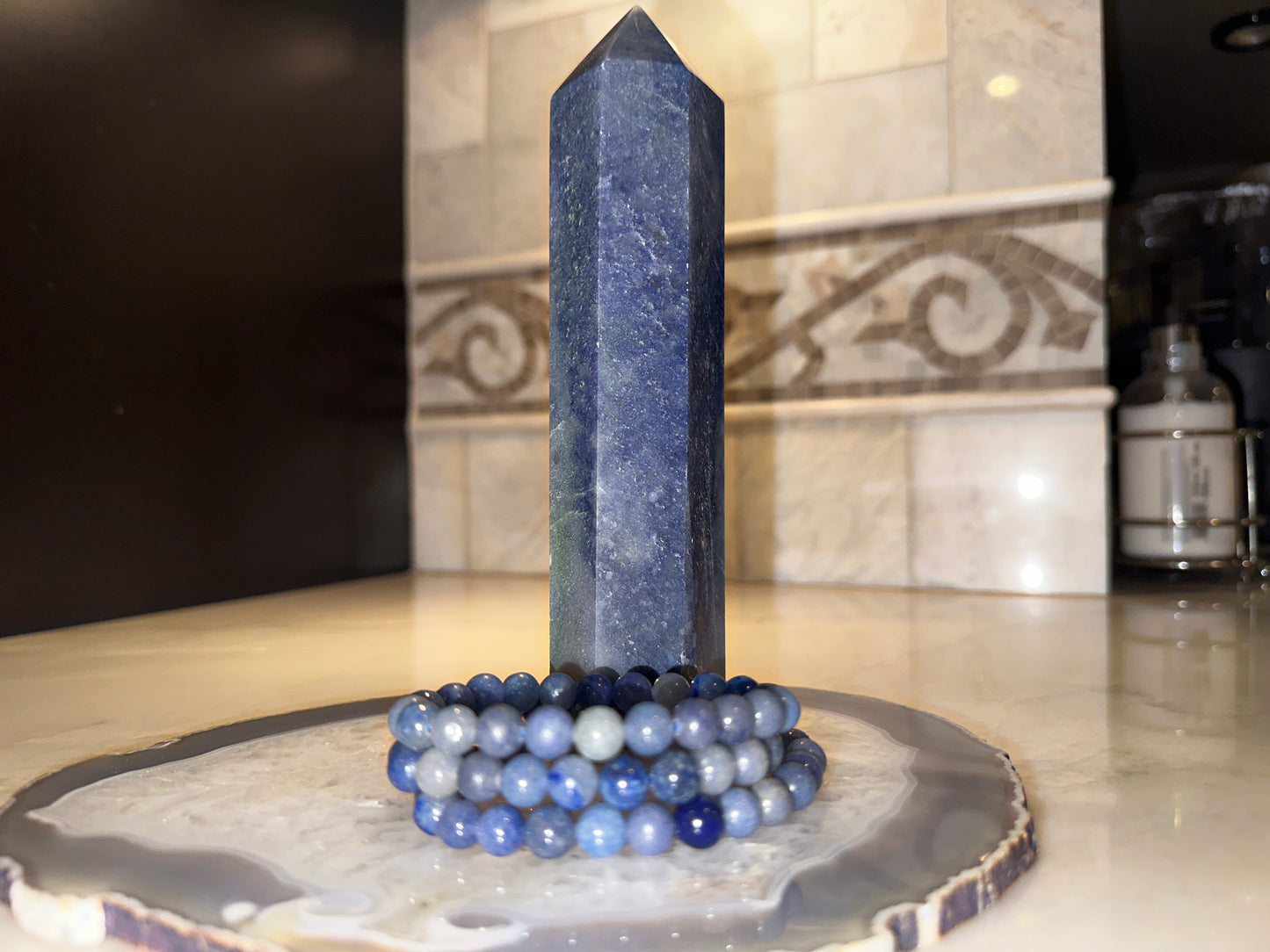 Blue Aventurine Energy Crystal Bracelet