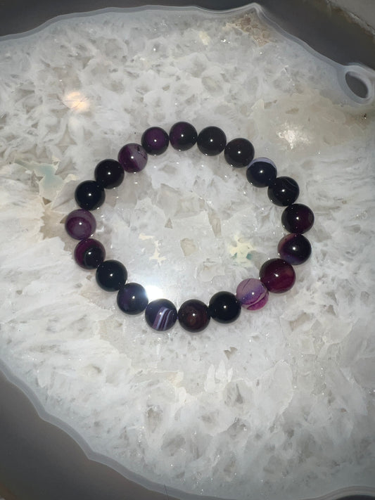Children’s Purple Agate Crystal Bracelet