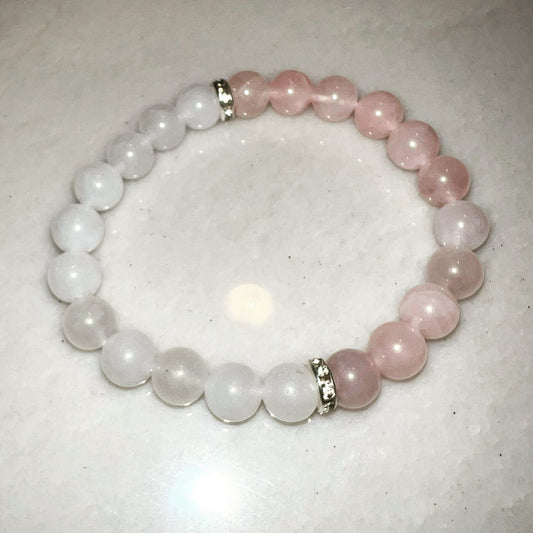 Rose Quartz Crystal Bracelet