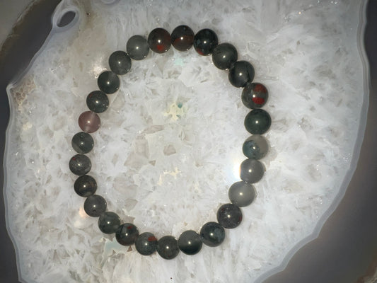 Men’s Dragon Bloodstone Crystal Bracelet