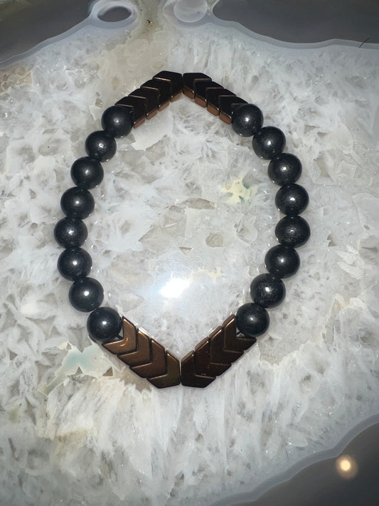 Men’s and Women’s Shungite and Copper EMF Bracelet