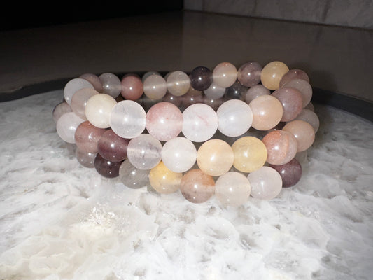 Purple Berry Quartz Crystal Bracelet